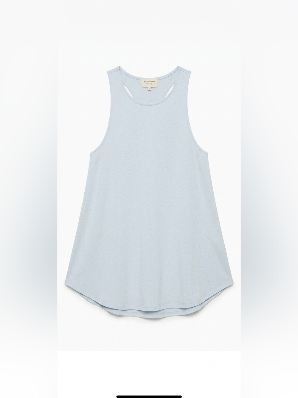 Aritzia Wilfred Free Burnette Trapeze Knit Tank Top in Light Blue Size S